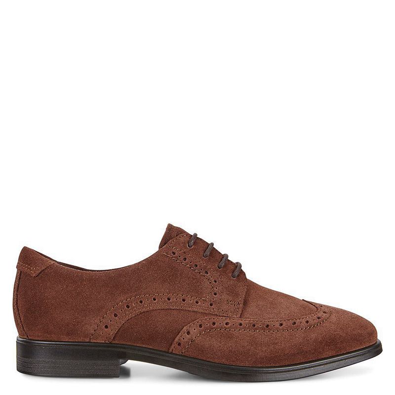 Men Casual Ecco Melbourne - Derby Brown - India FSMYUH073